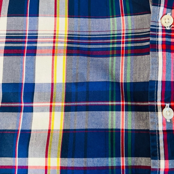 Ralph Lauren Blue Label Men's Blue and Green Plaid Button Down Shirt Size 3XB - Picture 11 of 11